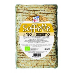La Finestra Sul Cielo Soffiette Organic Rice Cakes with Sesame, 130 g