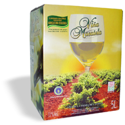 Вино біле сухе Macatela Airen органічне, 5 л