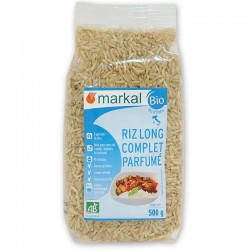 Рис довгозерний неочищений ароматний Markal органічний, 500 г