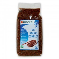 Рис червоний неочищений Markal органічний, 500 г