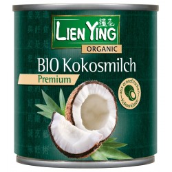 Кокосове молоко (вершки) преміум Lien Ying органічне, 270 мл