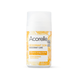 Acorelle Organic Lemon & Moringa Deodorant, 50 ml