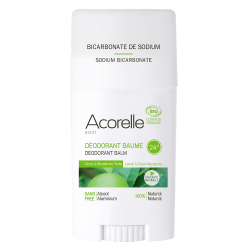 Acorelle Organic Lemon & Green Mandarine Deodorant Balm, 40 g