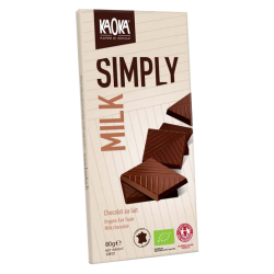 Шоколад молочний 32% Kaoka Simply органічний, 80 г