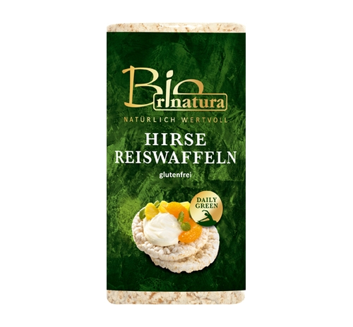 Рисові хлібці з пшоном Rinatura органічні, 100 г