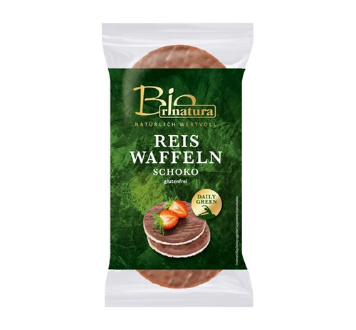 Rinatura Organic Chocolate Rice Waffles, 100 g