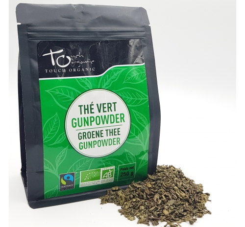 Чай зелений Ганпаудер 250г неферментований  розсипний органічний TOUCH ORGANIC Китай